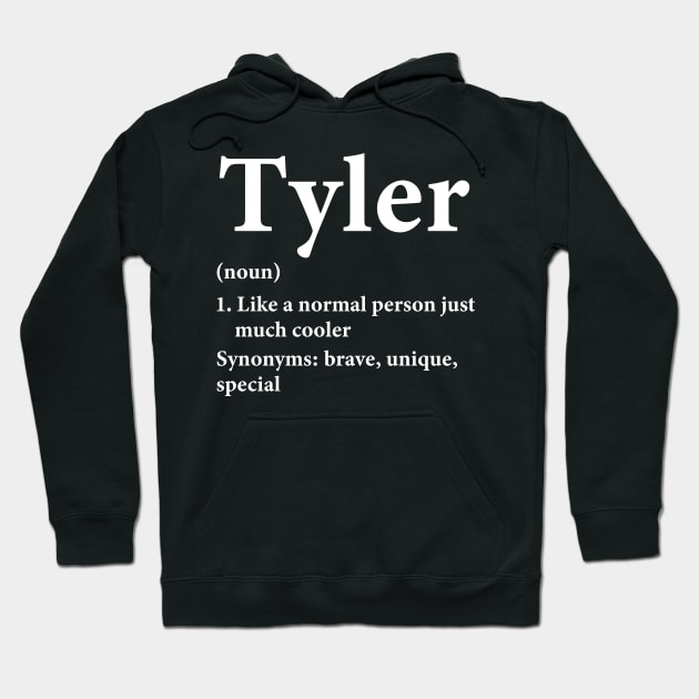 Tyler Name Definition Funny Personalized Hoodie by HawaiPlus